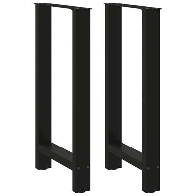 Bartafelpoten 2 st 40x(90-91) cm staal zwart
