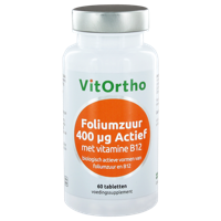 VitOrtho Foliumzuur Actief 400mcg Tabletten 60st