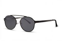 CWI zonnebril unisex cat. 3 panto zwart (CWI1907) - thumbnail