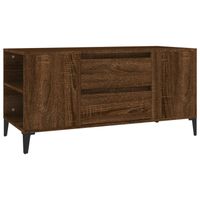 The Living Store TV-meubel Industrieel - Bruineiken - 102 x 44.5 x 50 cm