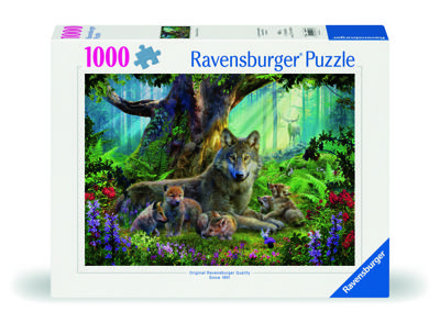 Ravensburger puzzel Familie wolf in het bos 1000 stukjes
