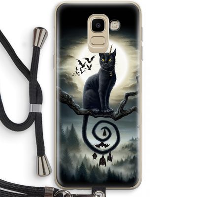 Moonlight Companions: Samsung Galaxy J6 (2018) Transparant Hoesje met koord