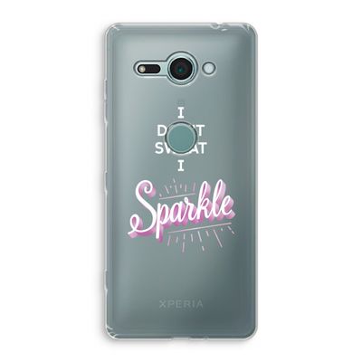 Sparkle quote: Sony Xperia XZ2 Compact Transparant Hoesje