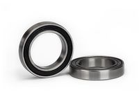 Ball bearing, black rubber sealed stainless (17x26x5mm) (2) (TRX-5107X)