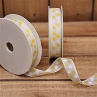 Bonbon doosjes - Chocolade doosje - Gele bolletjes 9105 - 1 stuks