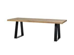Tafel GEO eiken trapezium poot | 120cm x 90cm | White-Wash