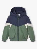 Windjack colorblock voor jongens groen