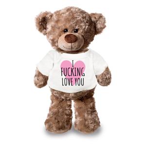 Valentijnsdag cadeau - teddybeer XL - i fucking love you - Valentinesday - knuffelbeertje - Clothies