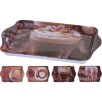 Dienblad koffie dessin melamine 21x14cm Dienblad koffie dessin melamine 21x14cm