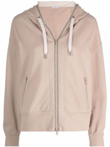Brunello Cucinelli hoodie à chaine boule Monili - C7974 BEIGE