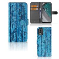 Nokia C32 | Book Style Case | Wood Blue