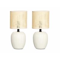 Bureaulamp Gift Decor 10953 Wit 60 W 2 Stuks