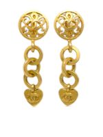 CHANEL Pre-Owned boucles d'oreilles en plaqué or (1995)