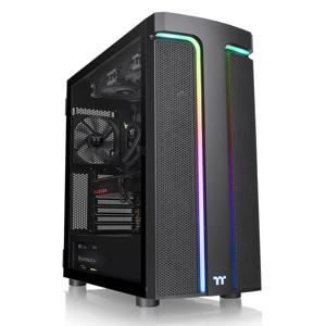 Thermaltake CA-1X4-00M1WN-00 Midi-tower PC-behuizing Zwart LCS-compatibel, Zijvenster, Geschikt voor AIO-waterkoeling, Geschikt voor DIY-waterkoeling, 2