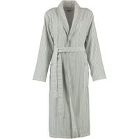 Cawö Cawö Dames Badjas met Sjaalkraag 3423 Silber 52