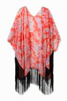 Poncho met franjes Zarzuela - RED - U