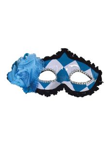 Oogmasker Oktoberfest Blauw/Wit