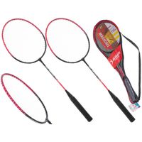 Badmintonrackets in handige tas met handvat - 2 stuks - thumbnail