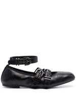 Stuart Weitzman ballerines Maverick en cuir - Noir - thumbnail