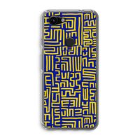Majorelle Blue Print: Google Pixel 3a Transparant Hoesje