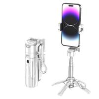 MOJOGEAR TS2 6-in-1 Mini Selfiestick Statief & Grip voor telefoon Magnetisch - Wit