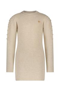 Le Chic Meisjes jurk fijn kabel gebreid - Saknita - Dreamy Creamy