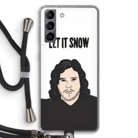 Let It Snow: Samsung Galaxy S21 Transparant Hoesje met koord Let It Snow: Samsung Galaxy S21 Transparant Hoesje met koord