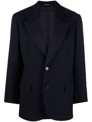 Maison Margiela blazer oversize à simple boutonnage - Bleu