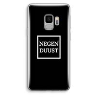 Negenduust black: Samsung Galaxy S9 Transparant Hoesje