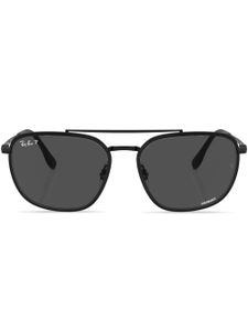 Ray-Ban lunettes de soleil Chromance à monture aviateur signature - Noir