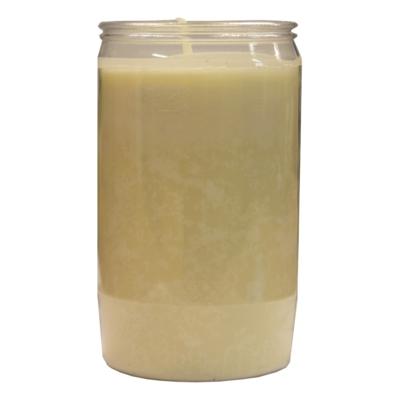 Grafkaars/gedenklicht - wit - 7 x 18 cm - 9 dagen brandtijd