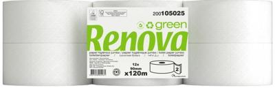 Renova Green toiletpapier Jumbo, 2-laags, 120 meter, pak van 12 rollen