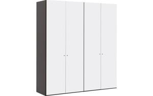 Goossens Kledingkast Easy Storage Ddk, Kledingkast 203 cm breed, 220 cm hoog, 4x glas draaideur