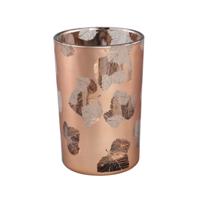 PTMD windlicht kamala l bruin/bronskleurig 18 cm | 8 stuks