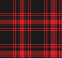 Behang keuken Menzies tartan zwart rood ruitpatroon