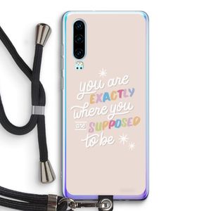 Right Place: Huawei P30 Transparant Hoesje met koord