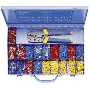 Klauke MK230B507 Assortiment kabelschoenen 0.50 mm² - 6 mm² Rood, Blauw, Geel 826 stuk(s)