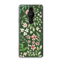 Botanical green sweet flower heaven: Sony Xperia Pro-I Transparant Hoesje