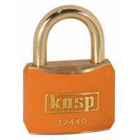 Kasp K12440ORAD Hangslot 40 mm Verschillend sluitend Goud-geel Sleutelslot