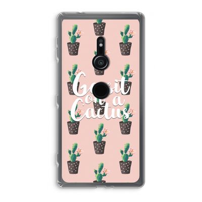 Cactus quote: Sony Xperia XZ2 Transparant Hoesje