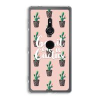 Cactus quote: Sony Xperia XZ2 Transparant Hoesje