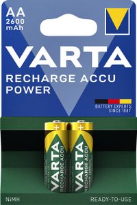 Batterij oplaadbaar Varta 2xAA 2600mAh ready2use