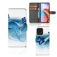 Motorola Edge 40 Pro | Telefoonhoesje | Met pasjeshouder | Vlinders