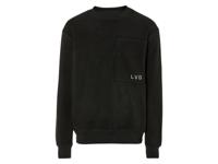 LIVERGY Heren fleece sweater (XL, Zwart)