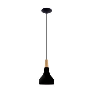 EGLO Sabinar Hanglamp - E27 - Ø 18 cm - Zwart/Bruin