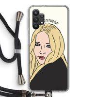 Mary Kate: Samsung Galaxy A32 5G Transparant Hoesje met koord