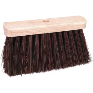 Betra Bezemkop - buitenbezem - bruin - FSC hout/natuurvezel - 30 cm   -