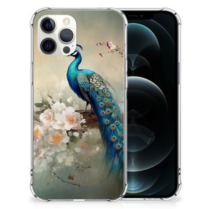 Case Anti-shock voor iPhone 12 Pro Max Vintage Pauwen