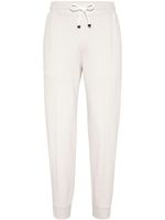 Brunello Cucinelli pantalon fuselé à lien de resserrage - Blanc