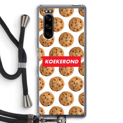 Koekerond: Sony Xperia 5 Transparant Hoesje met koord